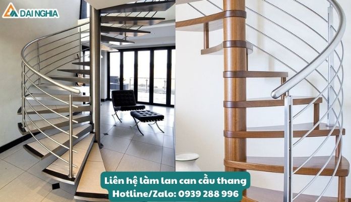 Tổng Hợp 50+ Mẫu Lan Can Cầu Thang Đẹp Chuẩn Phong Thủy & Ấn Tượng 10 Dễ dàng bảo quản và duy trì - Mẫu lan can cầu thang bằng Inox