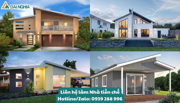 Các Mẫu Nhà Tiền Chế Đẹp, Hiện Đại & Tiết Kiệm Chi Phí 15 Mẫu nhà tiền chế 2 mái