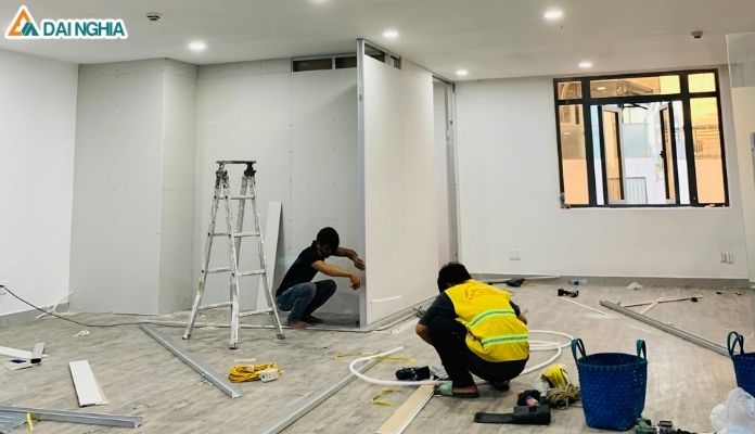 Vách Ngăn Thạch Cao Cho Văn Phòng, Phòng Ngủ Đẹp 4 Vách Ngăn Thạch Cao Cho Văn Phòng