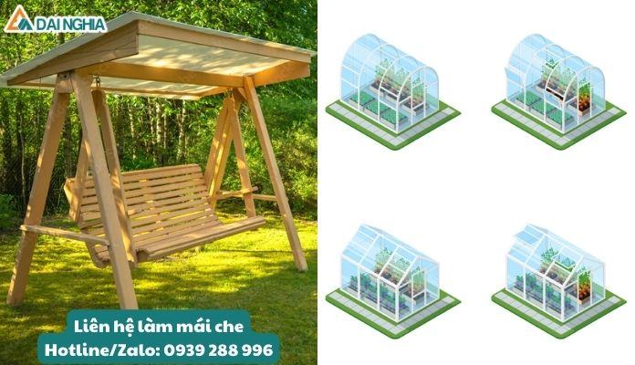 Nhiều mẫu mái che đẹp, hiện đại, xu hướng mới