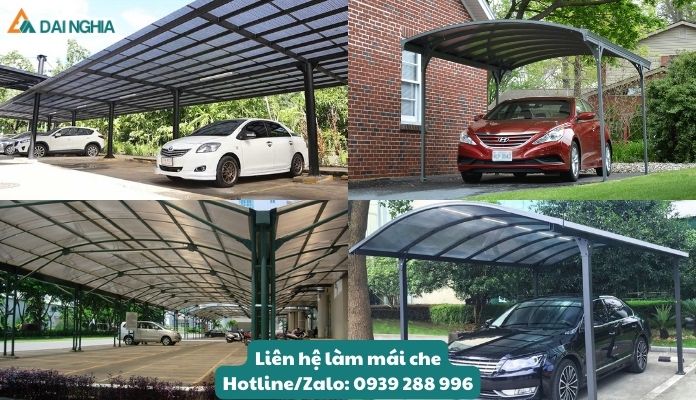 Những Mẫu Mái Che Poly Đẹp Và Sáng Tạo Cho Không Gian Sống 17 Mái che nhà xe, giúp xe hơi được bảo vệ dưới ánh nắng