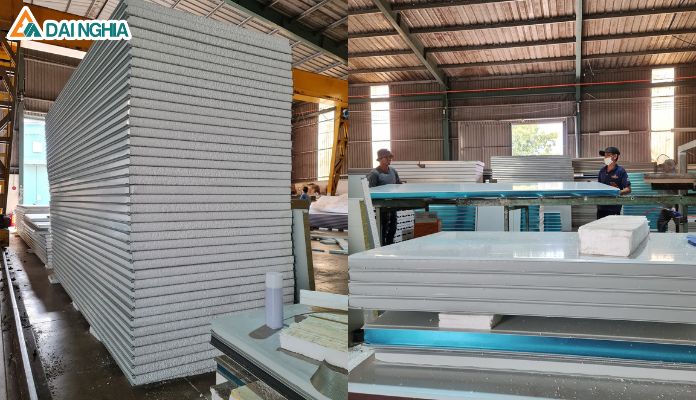 Vách Ngăn Panel Cách Nhiệt Giá Rẻ Tại Quận 12 TP. HCM 9 Panel PU