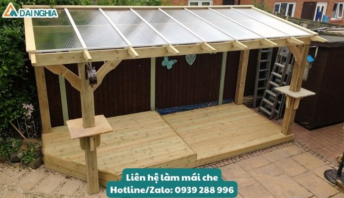 Những Mẫu Mái Che Poly Đẹp Và Sáng Tạo Cho Không Gian Sống 15 Tạo không gian ấm cúng cho gia đình