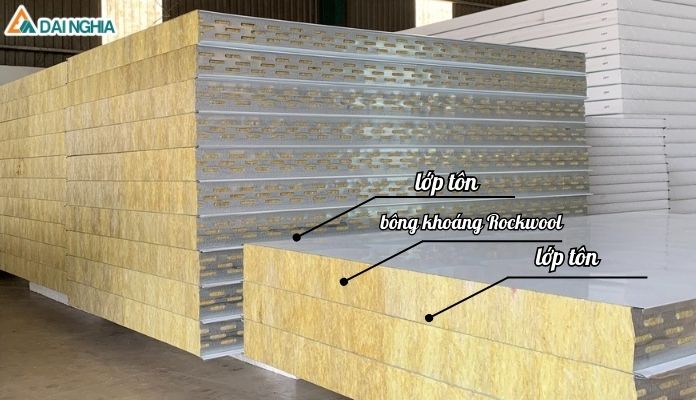 Báo Giá Chi Tiết Tấm Panel Cách Nhiệt Cách Âm Và Phụ Kiện Panel 4 Tấm vách ngăn Panel bông khoáng (Rockwool Panel)