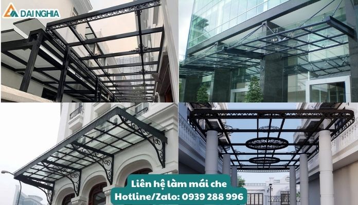 Thi Công Mái Che Hiên Nhà Đẹp, Hiện Đại & Tiện Nghi 15 Mái che kính – Báo giá thi công mái che kính