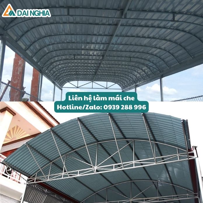 Thi Công Mái Che Hiên Nhà Đẹp, Hiện Đại & Tiện Nghi 19 Mái che vòm – Báo giá thi công mái che vòm