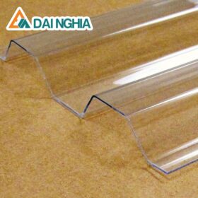 Tấm poly 7 sóng vuông dày 0.8mm