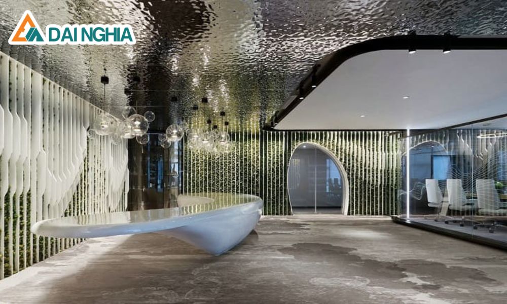 Chi Tiết Tấm Inox Gợn Sóng 3D - Báo Giá Vật Tư 18 bao gia thi cong tam op tran inox 3d song nuoc 14