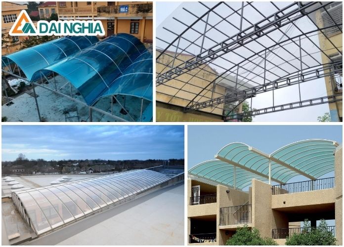 Tấm Poly Trong Suốt Lấy Sáng Phủ UV Bảo Hành 10 Năm 8 Ứng dụng thực tế của tấm nhựa trong suốt poly