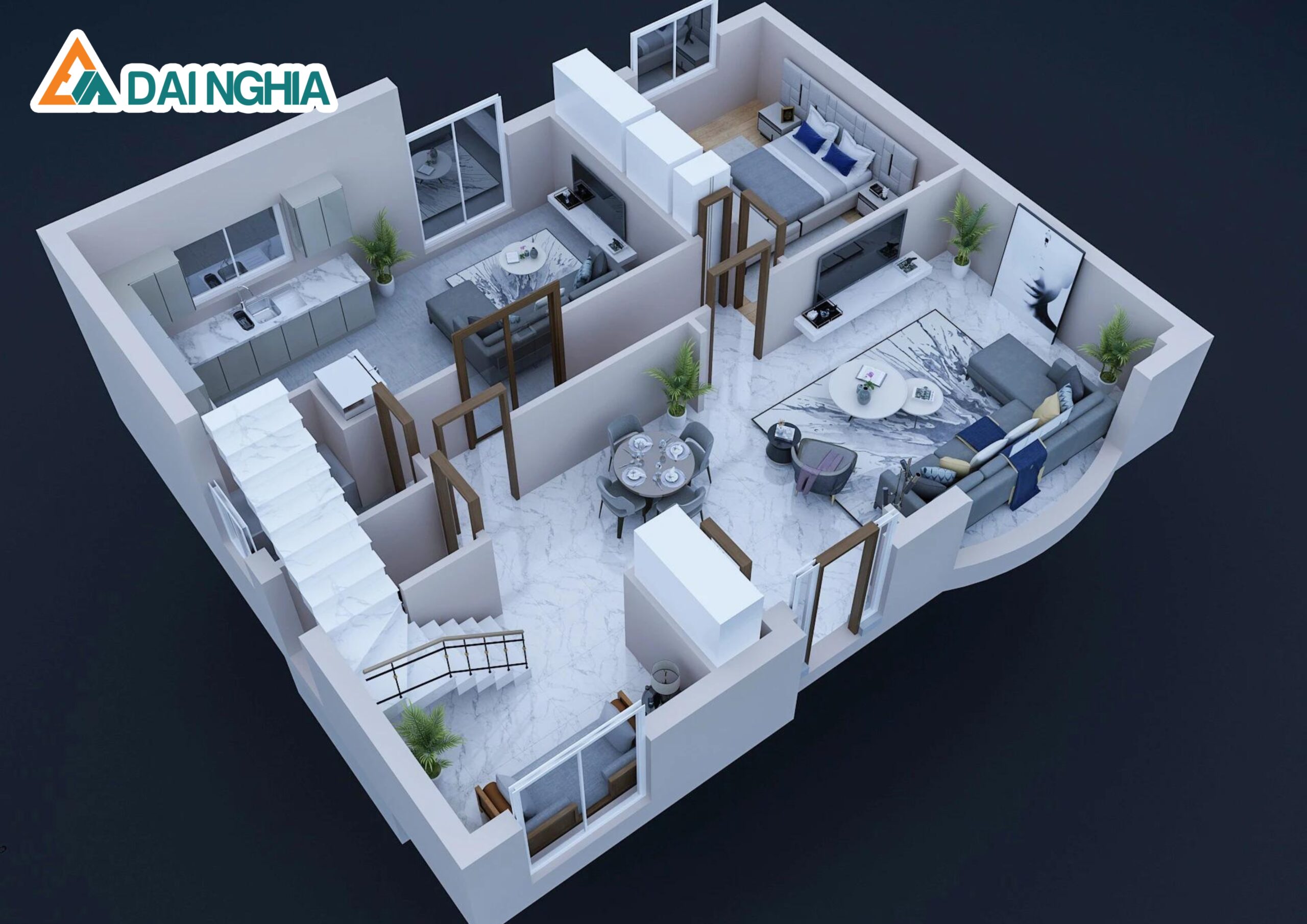 Top 5 Bản Vẽ Nhà Tiền Chế Nghỉ Dưỡng Đẹp 2023 34 Mot so ban ve 3D nha tien che nghi duong dep mat scaled 1