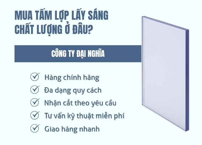 Tấm Lợp Lấy Sáng Loại Nào Tốt? Gợi Ý Vật Liệu Lấy Sáng Bền Đẹp 10 Mua tấm lợp lấy sáng chất lượng ở đâu?