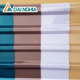Tấm Poly 5 sóng vuông dày 1mm