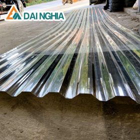 Báo giá tấm poly 11 sóng vuông dày 0.8mm