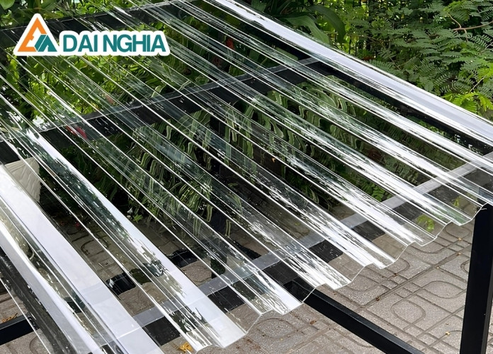 Cấu tạo tấm Poly 11 sóng vuông dày 1mm