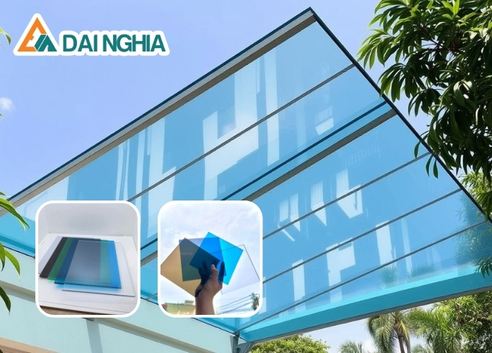 Tấm Poly đặc 2.2mm xanh biển Malaysia