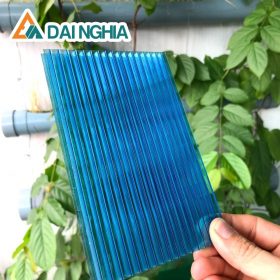 Tấm Poly rỗng 4mm xanh dương