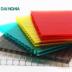 Báo giá tấm Poly rỗng 5mm đỏ