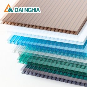 Báo giá tấm Poly rỗng 5mm màu trà