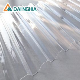 Báo giá tấm Poly sóng 0.6mm trắng trong