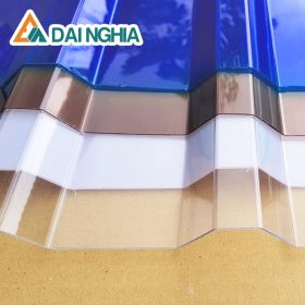 Báo giá tấm Poly sóng 0.8mm xanh biển