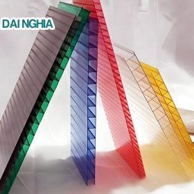 Công ty Đại Nghĩa cung cấp tấm Poly rỗng 5mm đỏ giá tốt