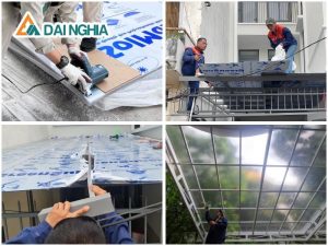 Quy Trình Thi Công Tấm Polycarbonate Đặc Ruột chuẩn gồm 6 Bước