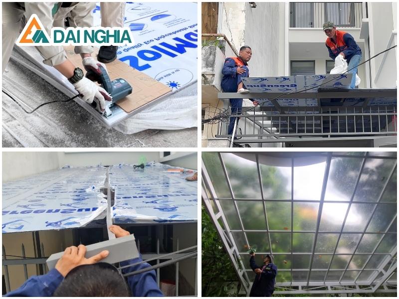 Quy Trình Thi Công Tấm Polycarbonate Đặc Ruột chuẩn gồm 6 Bước