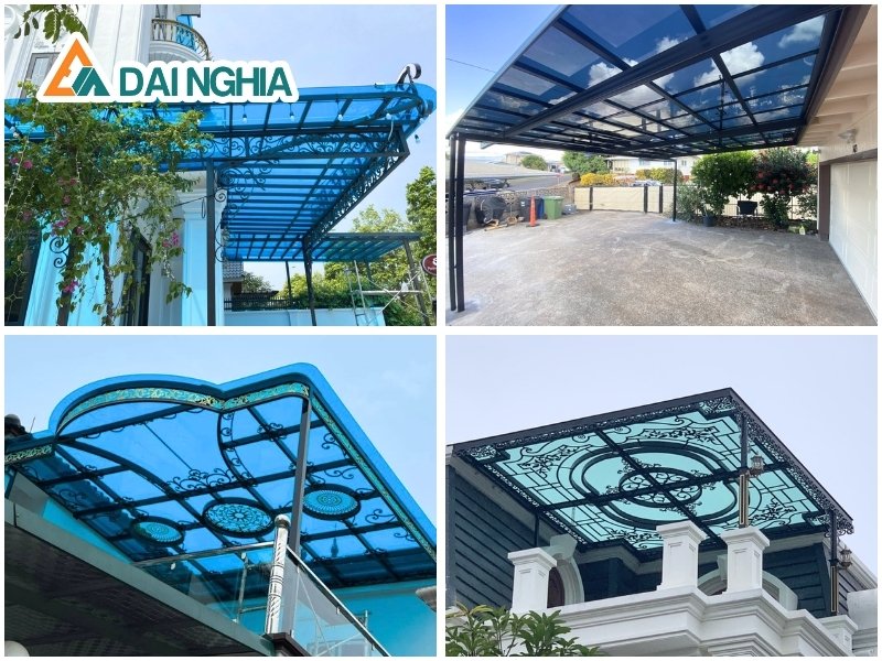 Các Vị Trí Lắp Mái Che Poly Trong Biệt Thự