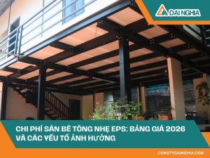 Chi Phí Sàn Bê Tông Nhẹ EPS: Bảng Giá 2026 Và Các Yếu Tố Ảnh Hưởng