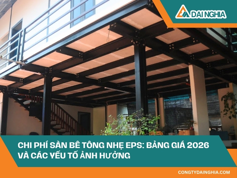 Chi Phí Sàn Bê Tông Nhẹ EPS: Bảng Giá 2026 Và Các Yếu Tố Ảnh Hưởng