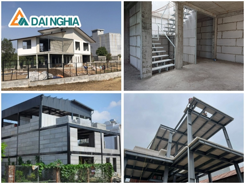Mẫu Nhà Lắp Ghép Bê Tông Nhẹ Phổ Biến