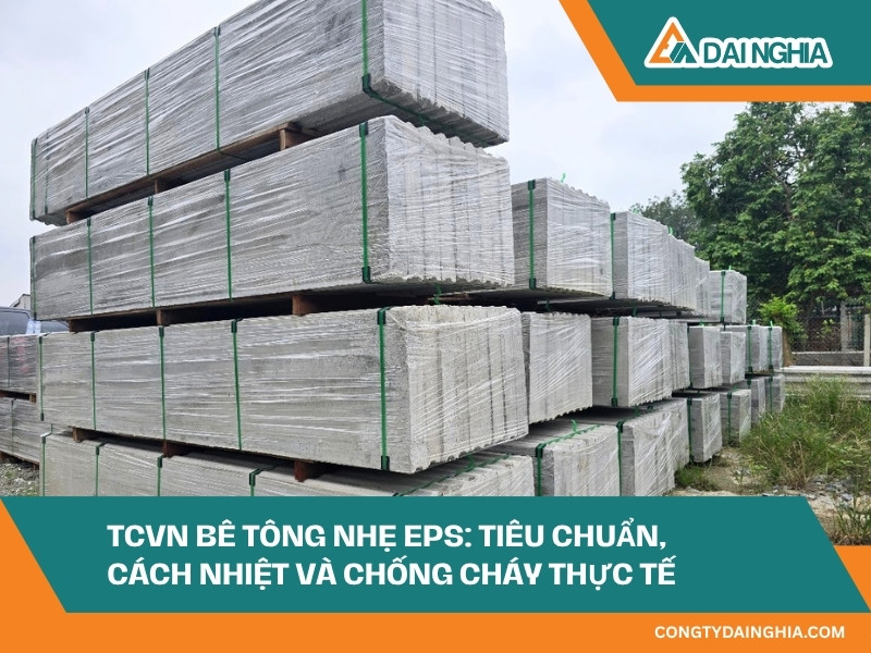 TCVN Bê Tông Nhẹ EPS: Tiêu Chuẩn, Cách Nhiệt và Chống Cháy Thực Tế