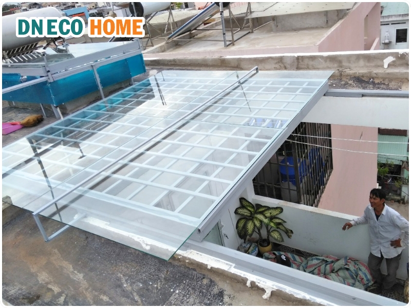 Cách làm mái che giếng trời – quy trình thi công thực tế