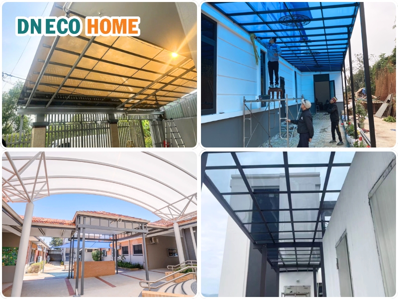 Mái hiên nhựa đẹp phù hợp 5 không gian