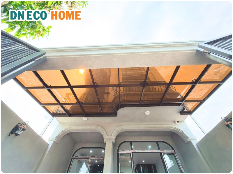 Quy trình thi công mái che hiên tại Công ty DN ECO Home