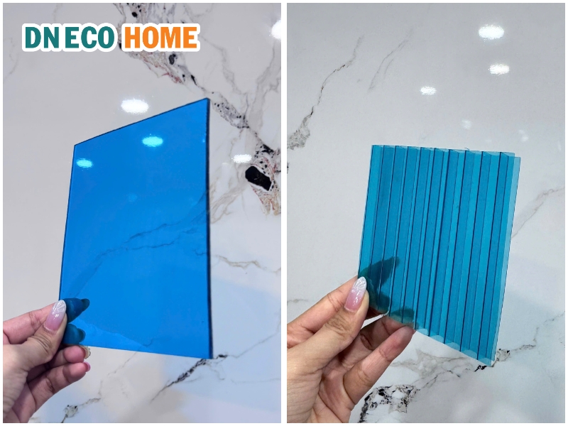 So Sánh Tấm Poly Đặc Ruột Và Rỗng Ruột
