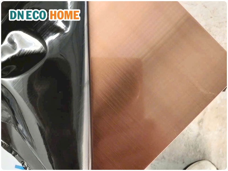 Tấm inox màu đồng 201/304 của DN ECO Home