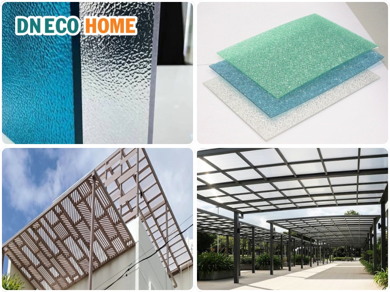 Bảng giá tấm Poly đặc 4.5mm trong sần