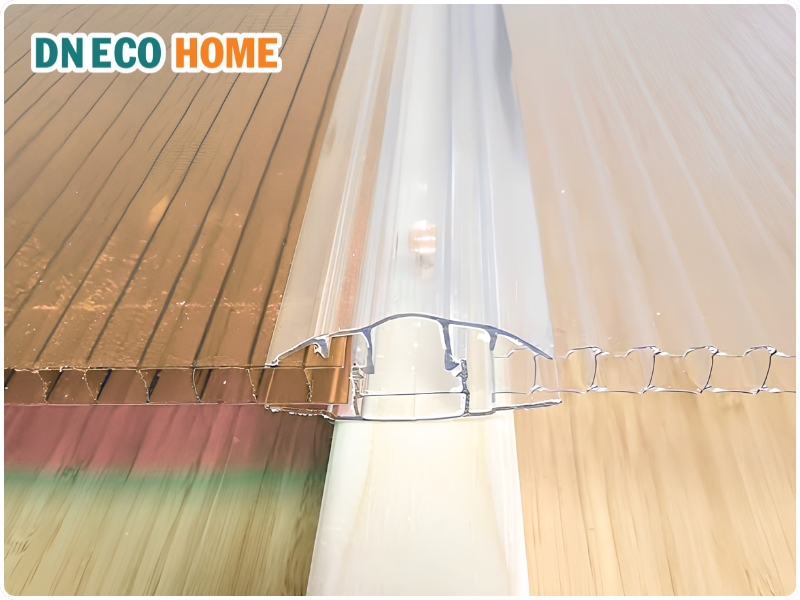 Báo giá tấm Poly rỗng 10mm trà
