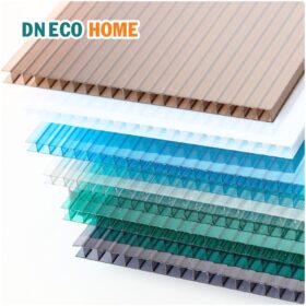 Báo giá tấm Poly rỗng 8mm xanh biển