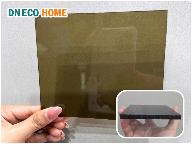 Chất lượng tấm Poly đặc 10mm trà
