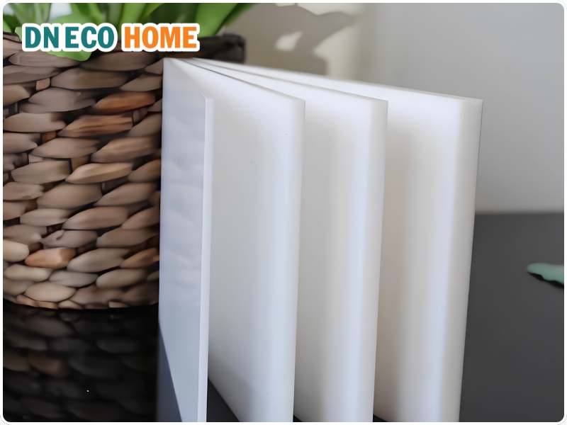 Tấm Poly đặc 2.7mm trắng sữa