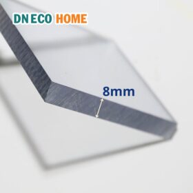 Tấm Poly đặc 8mm trắng trong lấy sáng, chống ồn