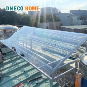 Ứng dụng tấm Poly đặc 8mm trắng trong làm lợp lấy sáng